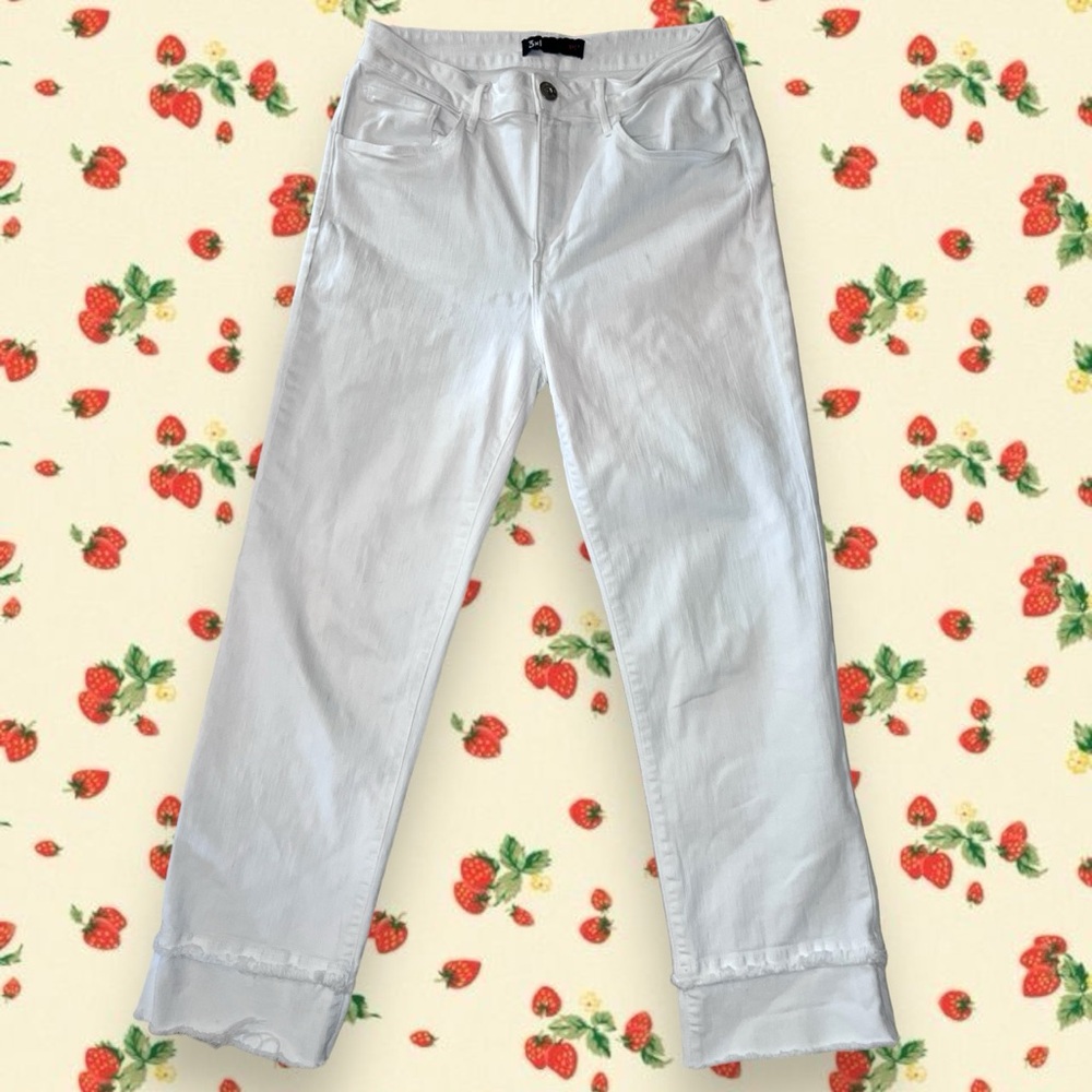 3x1 White Tapered Denim Pants